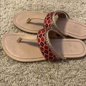 Charming Charlie’s pink band sandals